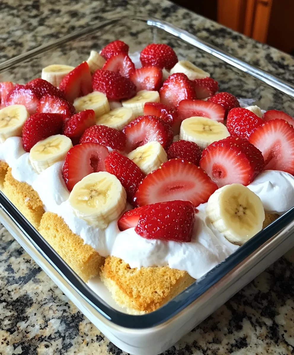 No Bake Strawberry Banana Pudding Twinkies Cake 23 No Bake Strawberry Banana Pudding Twinkies Cake