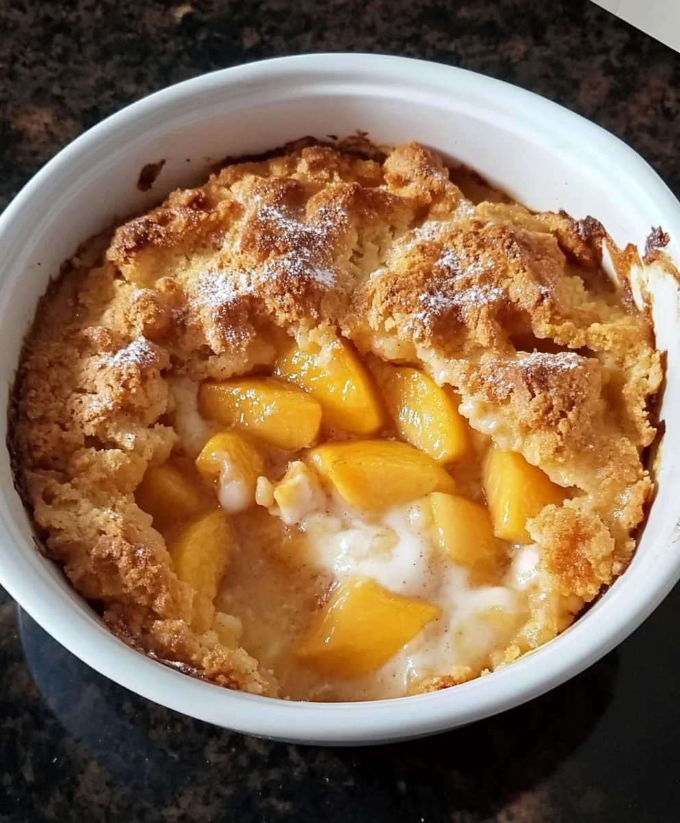 The Easiest Fresh Peach Cobbler Ever
