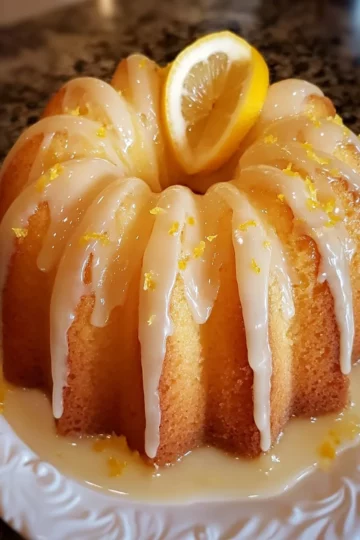 Glazed Lemon Pound Cake