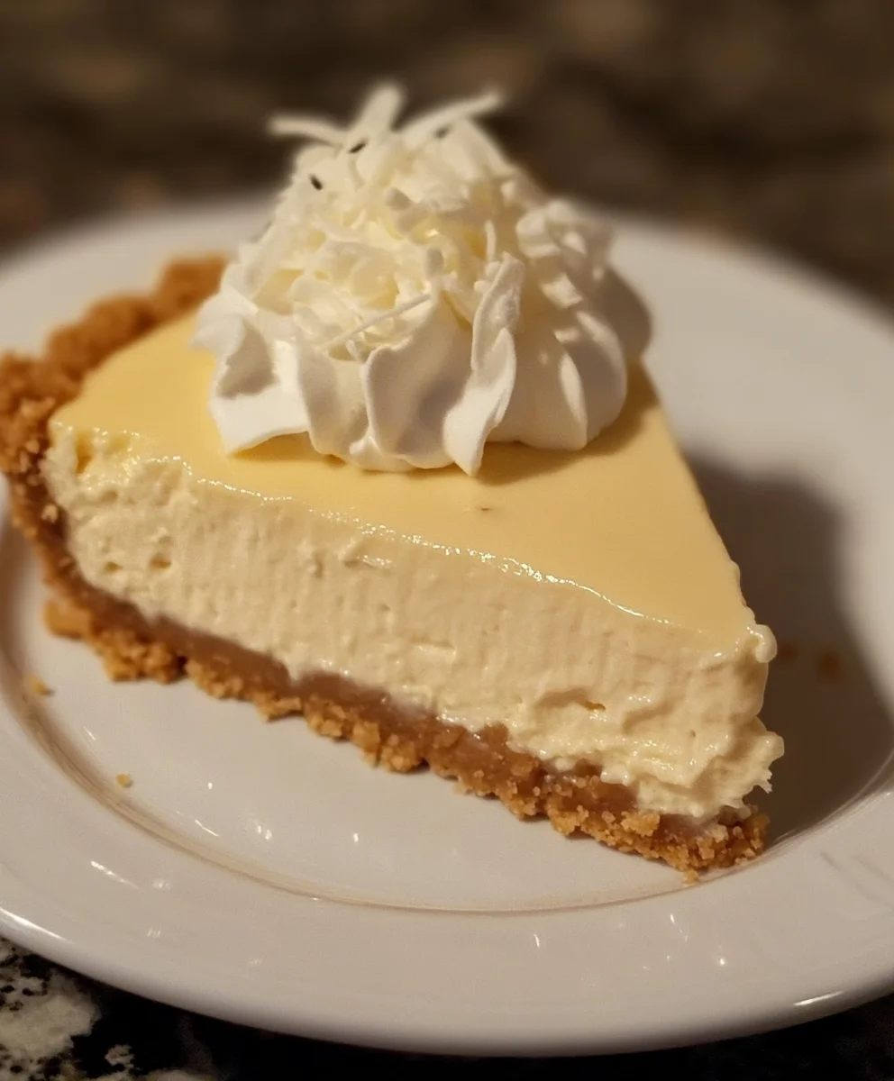 White Chocolate No-Bake Cheesecake Pie