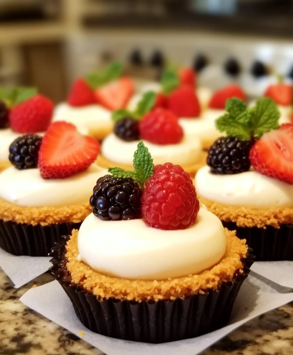 Miniature Baked Cheesecakes 26 Miniature Baked Cheesecakes