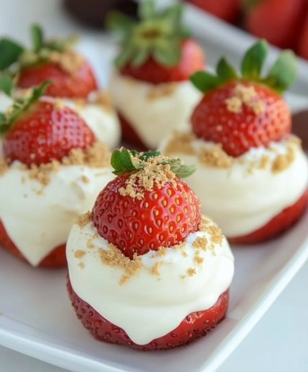 Cheesecake Stuffed Strawberries 23 Cheesecake Stuffed Strawberries