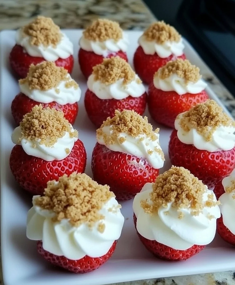 Cheesecake Stuffed Strawberries 22 Cheesecake Stuffed Strawberries