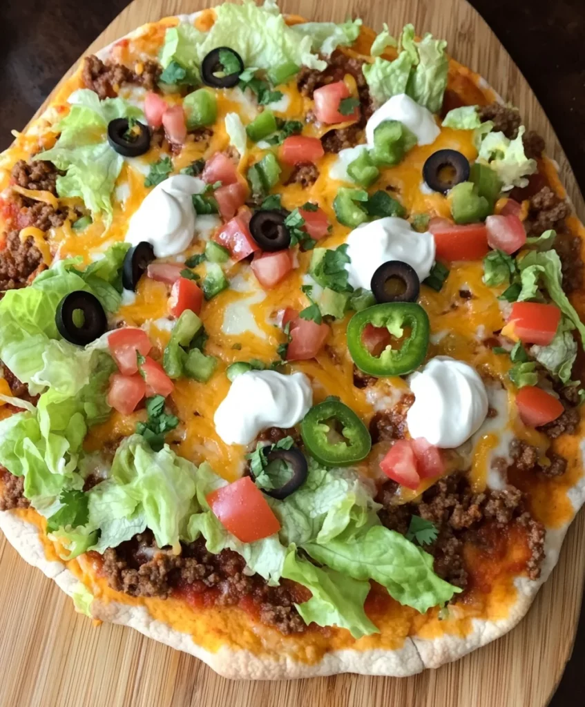 11 College Football Pizza Recipes and Cheesy Snacks 9 Taco Pizza