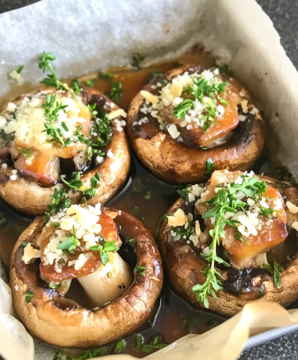 Roasted Garlic Mushrooms