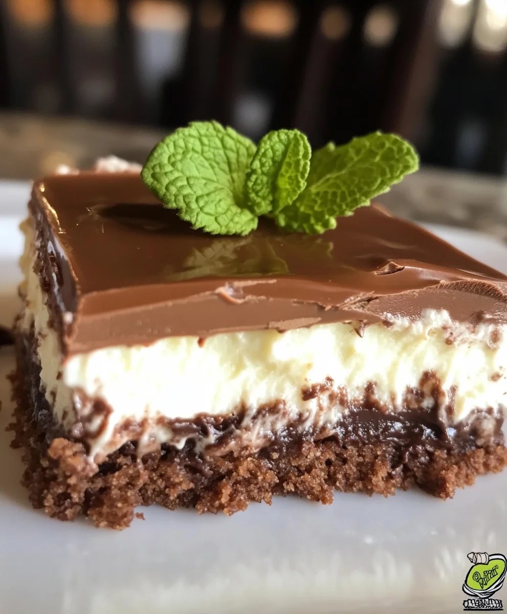Aero Chocolate Mint Slice