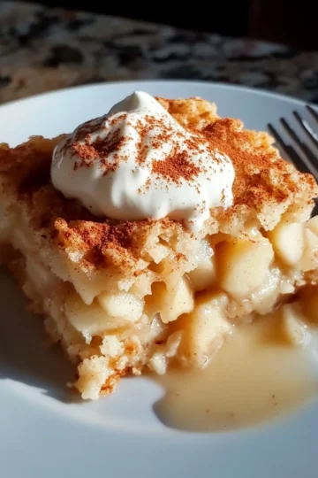 Apple Cake with Vanilla Cream Sauce 47 Apple Cake with Vanilla Cream Sauce