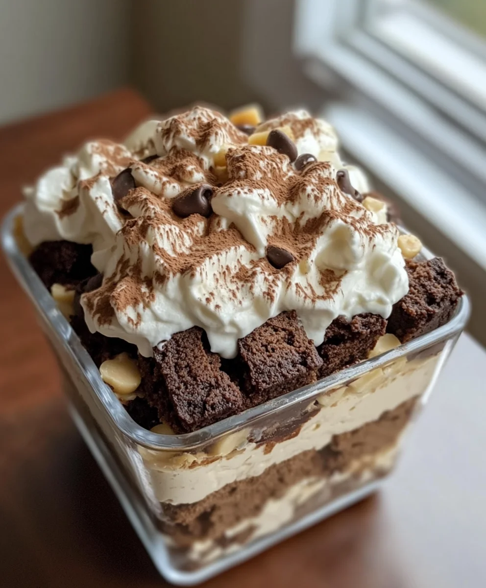 Peanut Butter Brownie Trifle