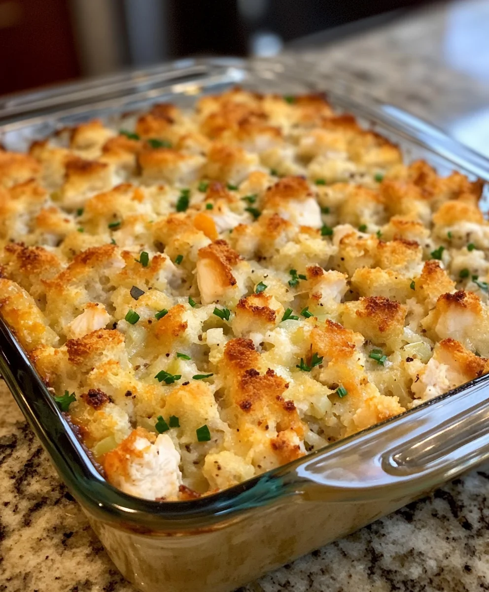 Chicken And Dressing Casserole