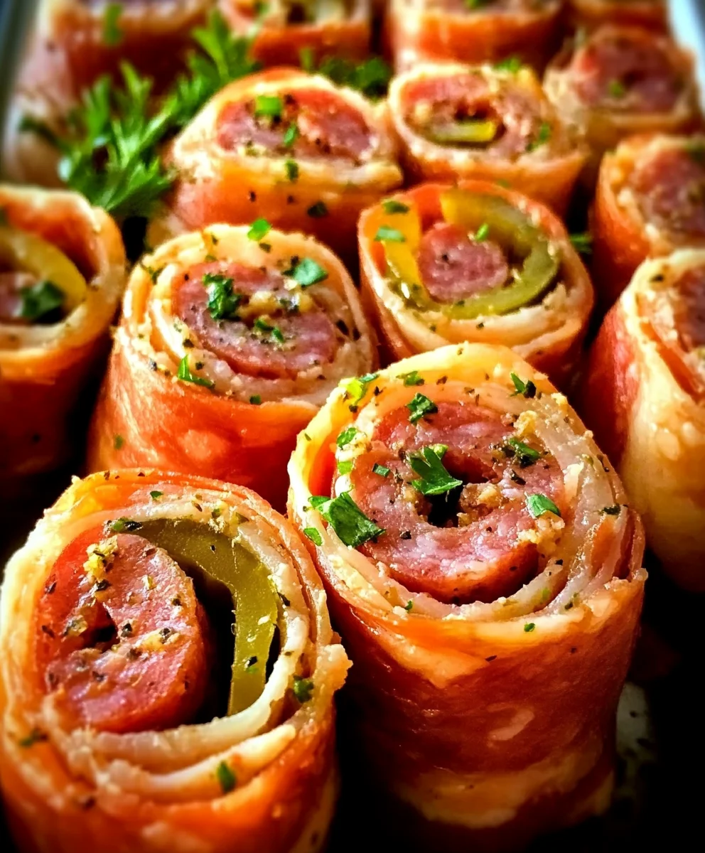 Salami and Cream Cheese Roll-ups