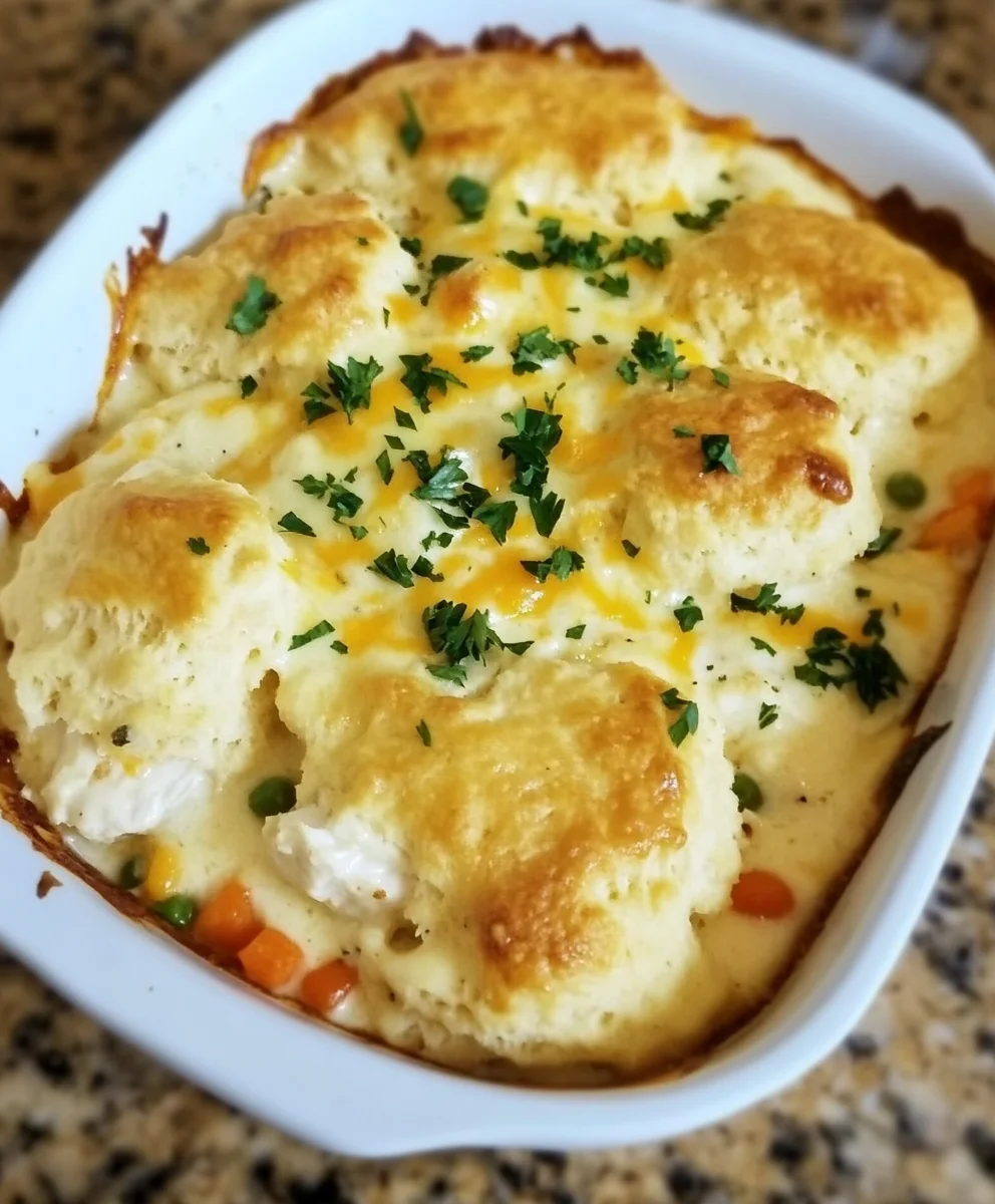 Chicken Biscuit Casserole