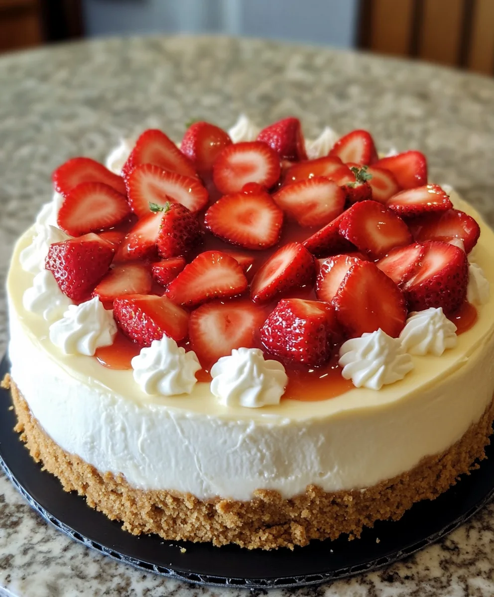 Homemade Strawberry Cheesecake