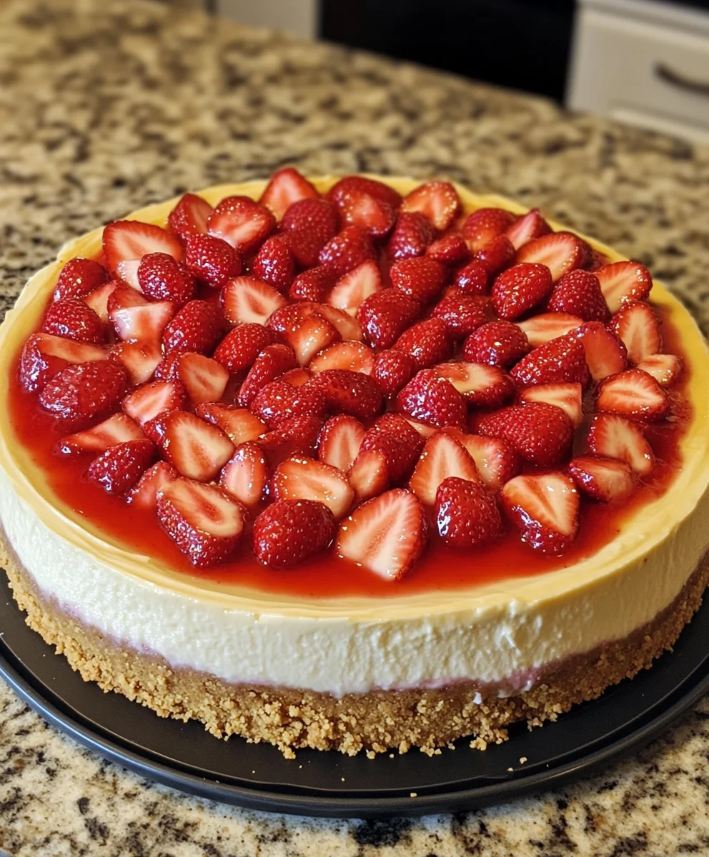 Homemade Strawberry Cheesecake