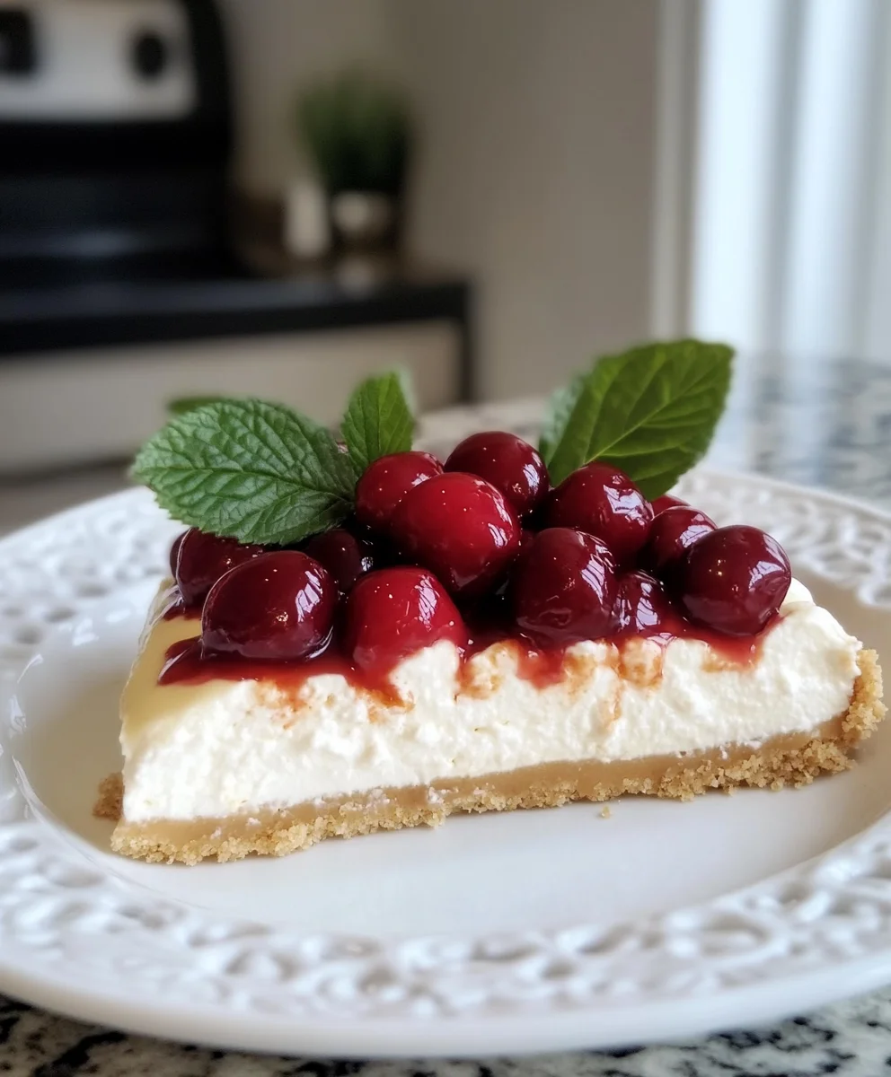 Homemade Cherry Cheesecake