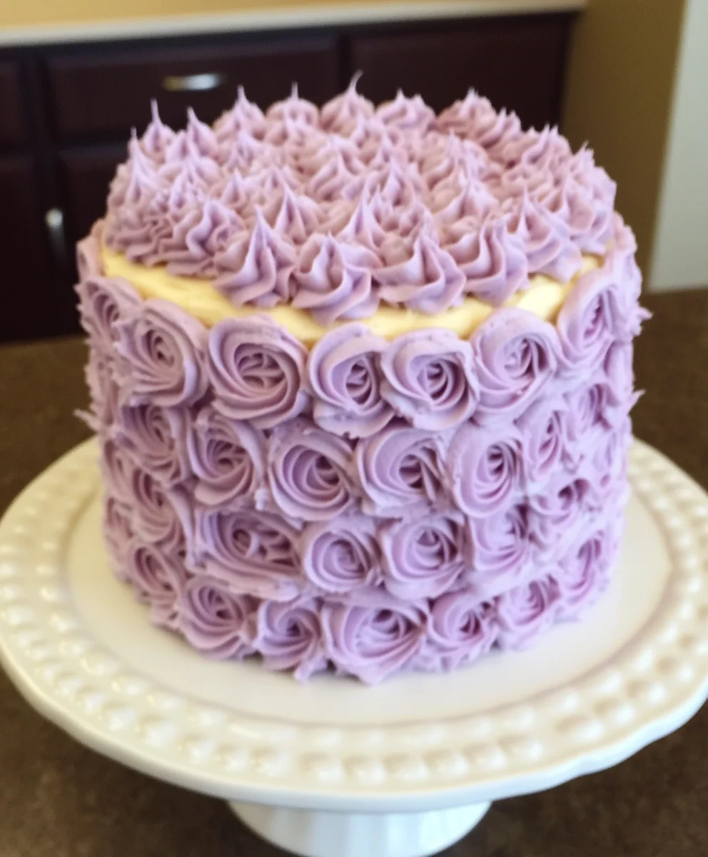 Purple Ombre Layer Cake