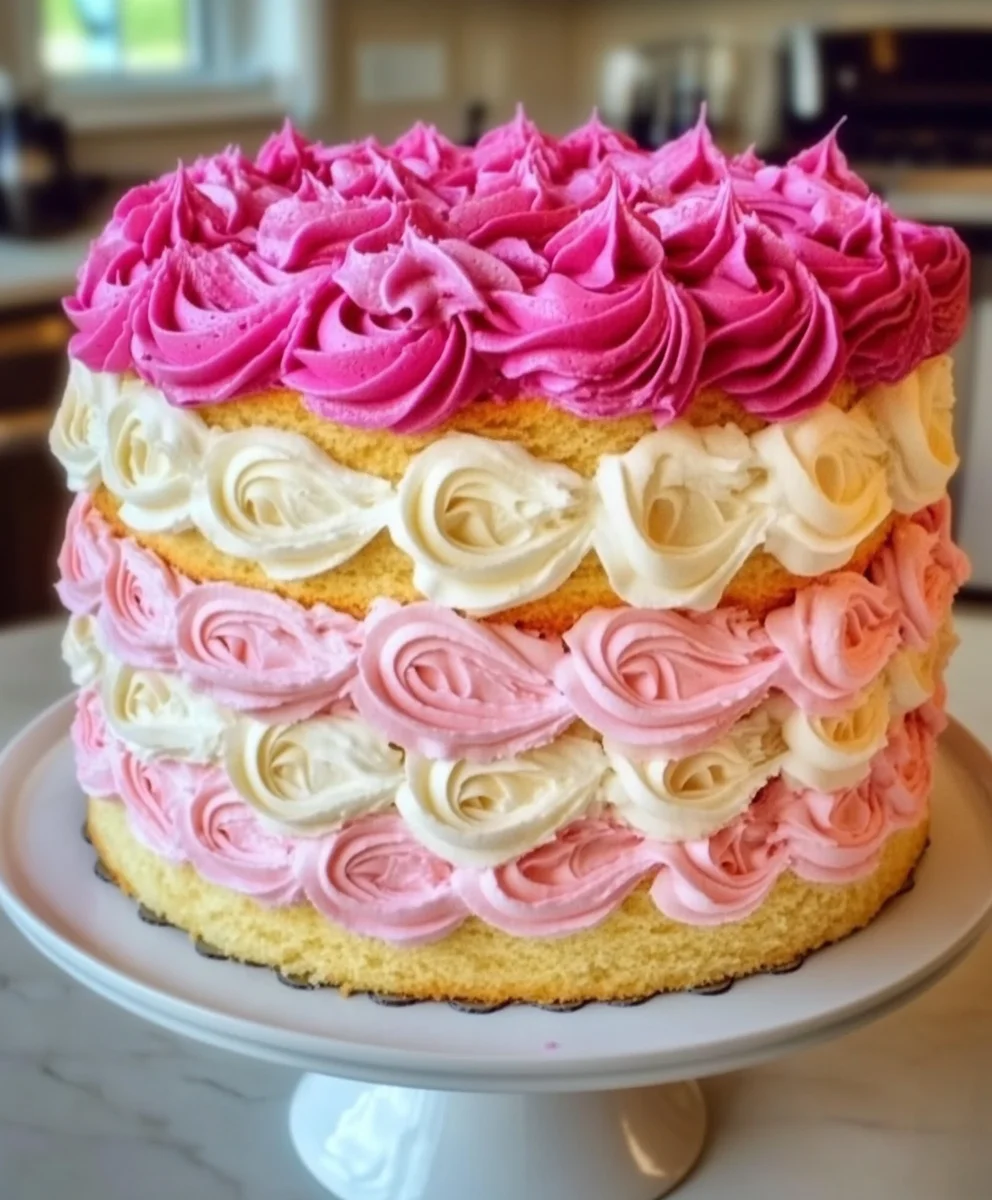 Purple Ombre Layer Cake