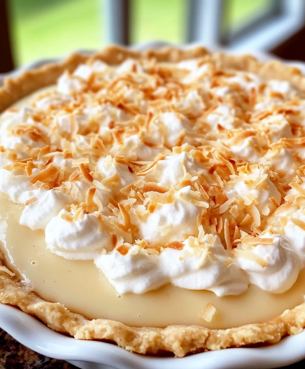 Great Grandma's Coconut Cream Pie