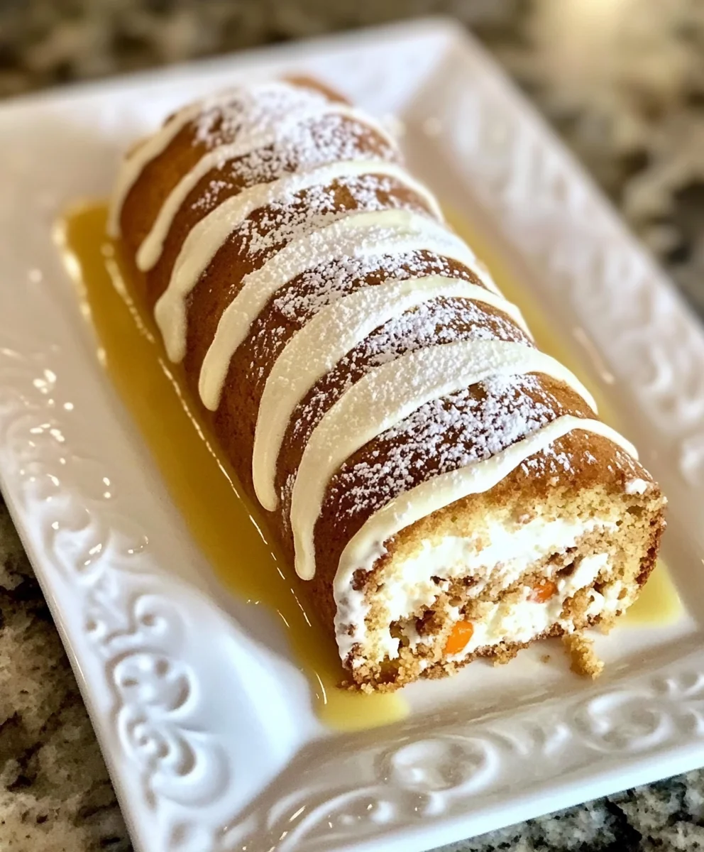 Carrot Cake Roll 34 Carrot Cake Roll