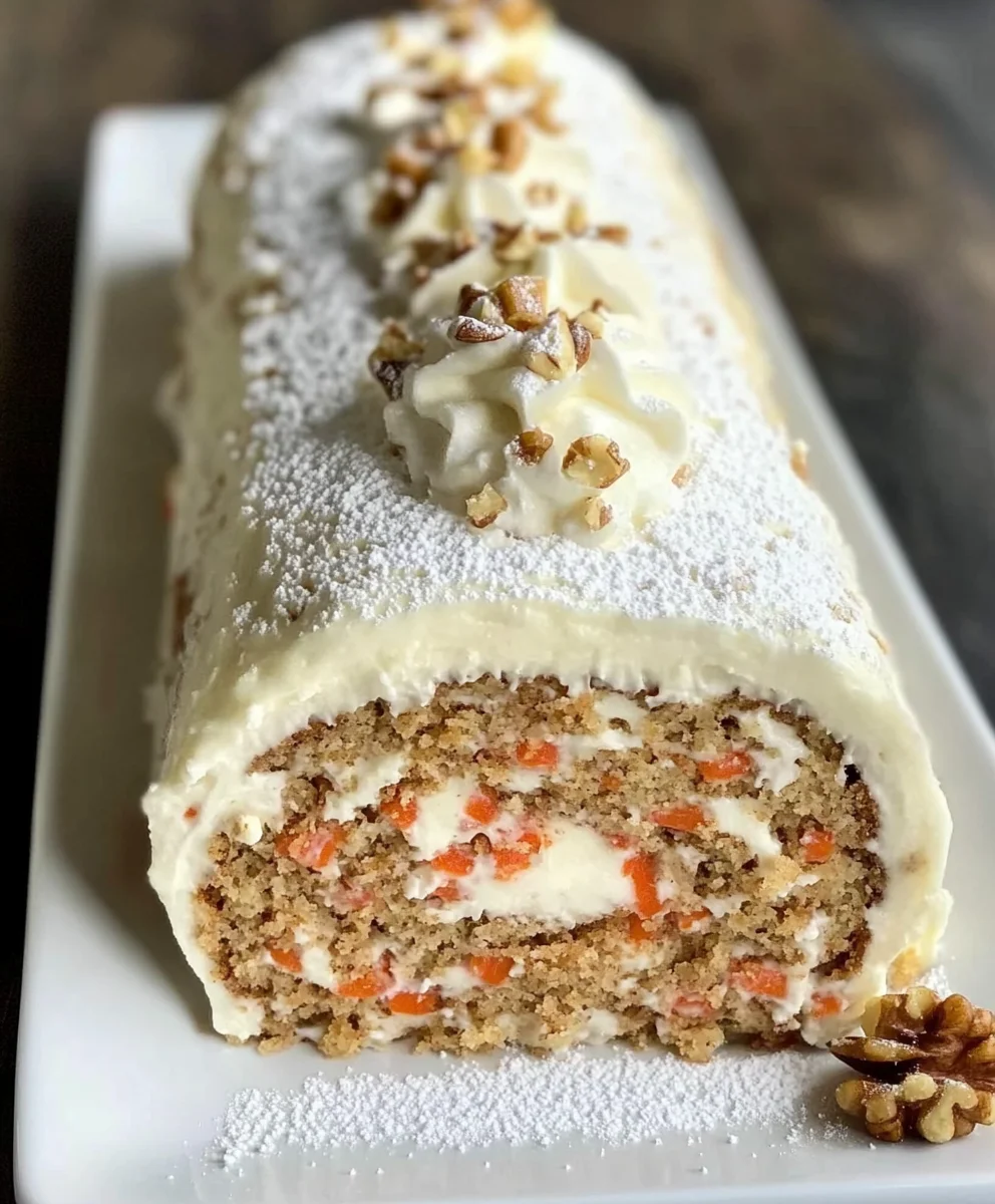 Carrot Cake Roll 35 Carrot Cake Roll